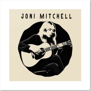 Joni Mitchell - Retro 1970s Posters and Art